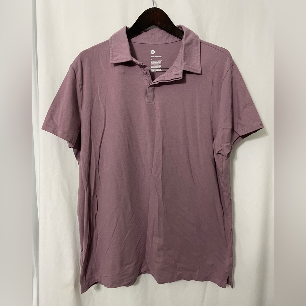All In Motion Purple Polo SS XL
